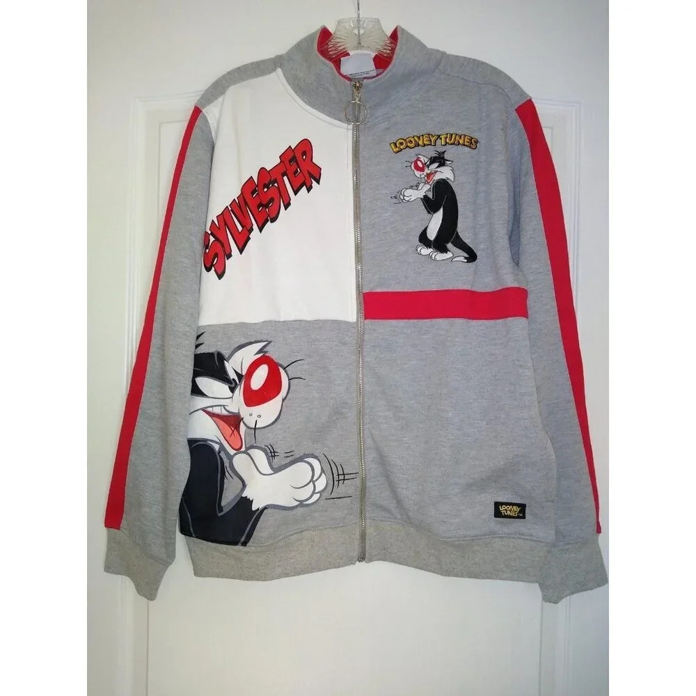 New womens looney tunes sylvester sweatshirt sz large
